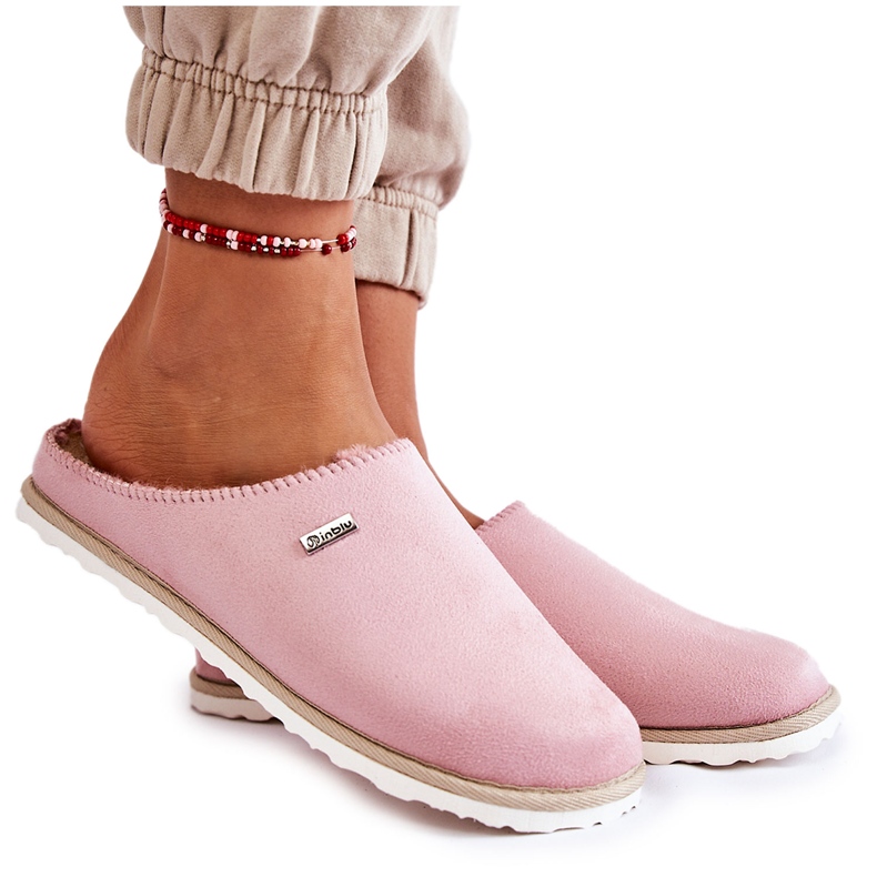 Pantuflas Abrigadas Domésticas Inblu CS-34-023 Rosa rosado