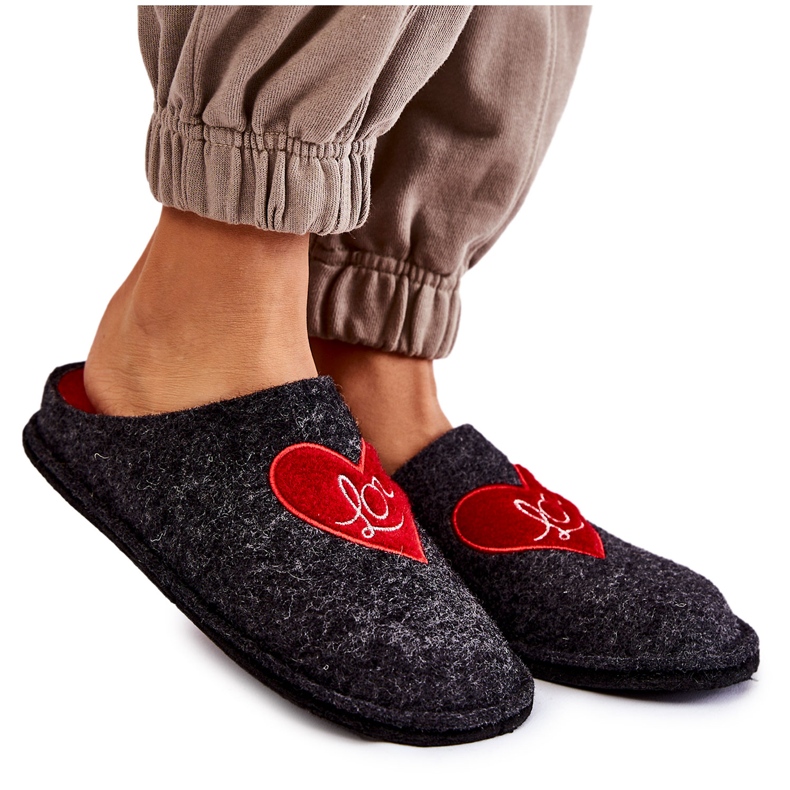Zapatillas casa Big Star KK276019 Negro y Rojo