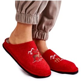 Zapatillas casa Big Star KK276017 Rojo-Beige