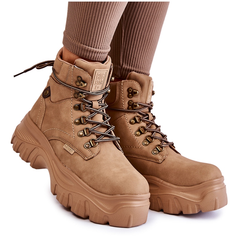 Botas Mujer Memory Foam Big Star KK274366 Beige