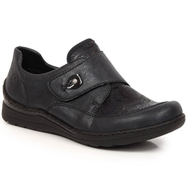 Zapatos mujer velcro azul marino Rieker 48951-14