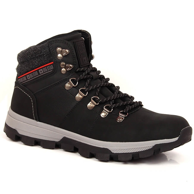 Zapatos altos de trekking para hombre negros Big Star KK174215