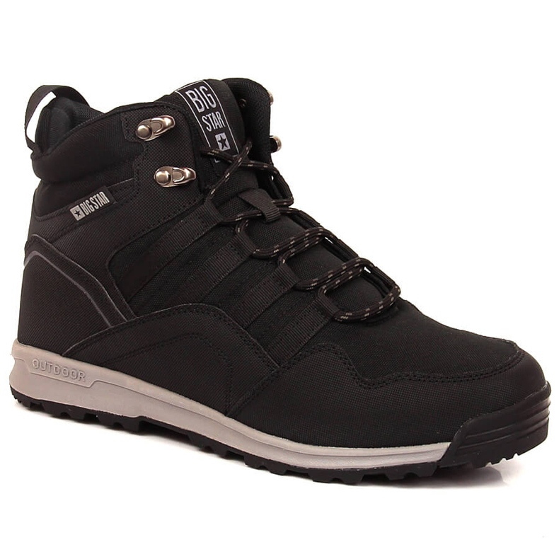 Negro Botas altas con aislamiento para hombre Big Star KK174371