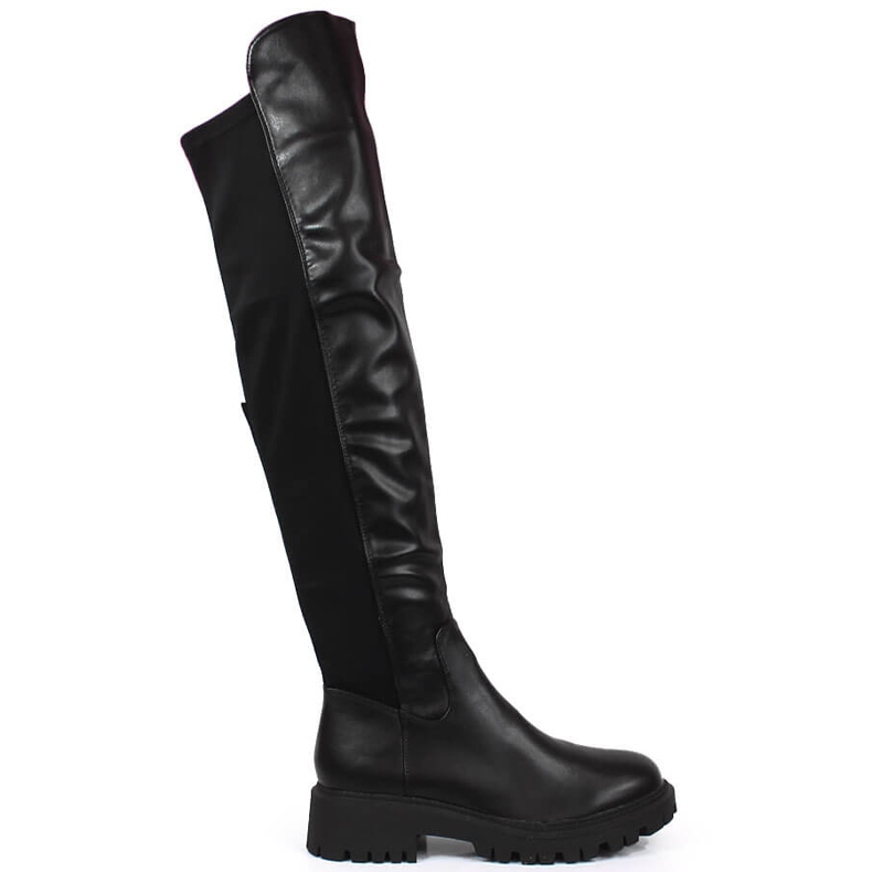 Botas de mujer sobre la rodilla con aislamiento negro Laura La.Fi