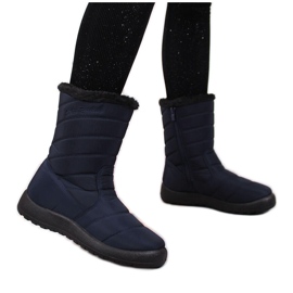 News Botas de nieve impermeables para mujer con aislamiento alto azul marino NOVEDADES
