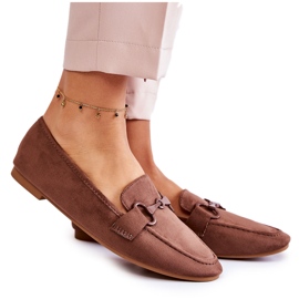 Mocasines De Ante Con Adorno Santi Marrón
