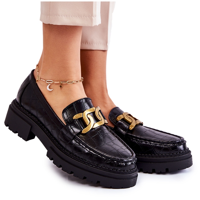 Zapatos de Cuero Mujer La.Fi 210031B-XC Negro