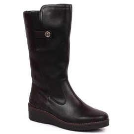Botas cómodas con aislamiento de lana de oveja Rieker W RKR548 negro