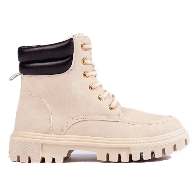 Botas de mujer color beige