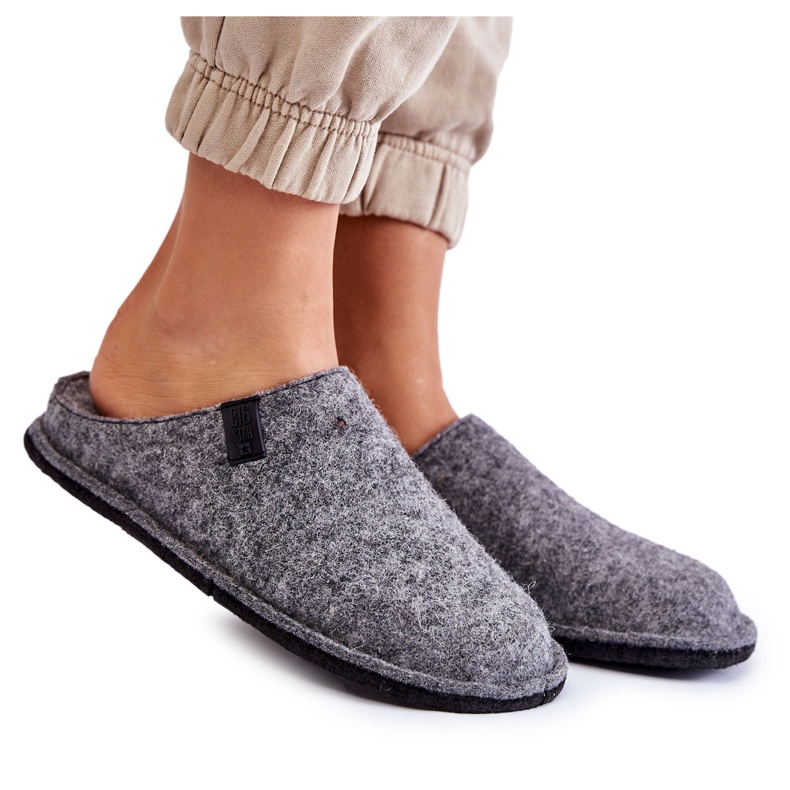 Pantuflas Mujer Classic Fieltro Big Star KK276014 Gris