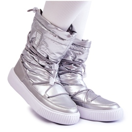 Botas de nieve con aislamiento para mujer Big Star KK274195 Plata