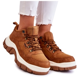 Zapatos Trekking Mujer Trappers Memory Foam Big Star KK274362 Marrón
