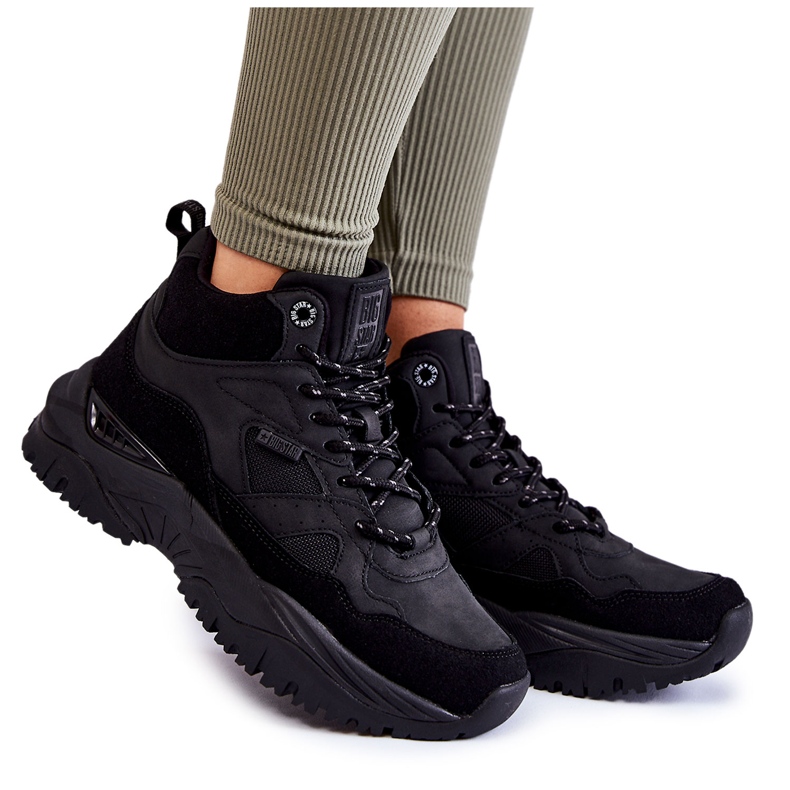 Zapatillas Deportivas Altas Mujer Memory Foam System Big Star KK274356 Negro