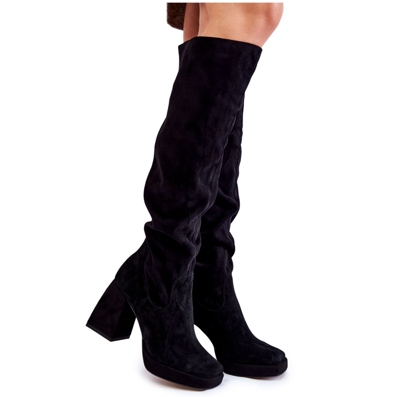 PA2 Botas Kessler de ante negras para mujer negro
