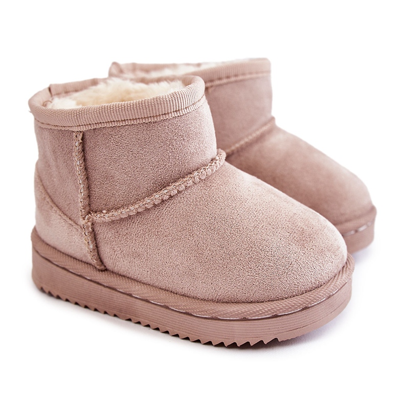 Botas De Nieve Cálidas Para Niños Gooby Beige Claro