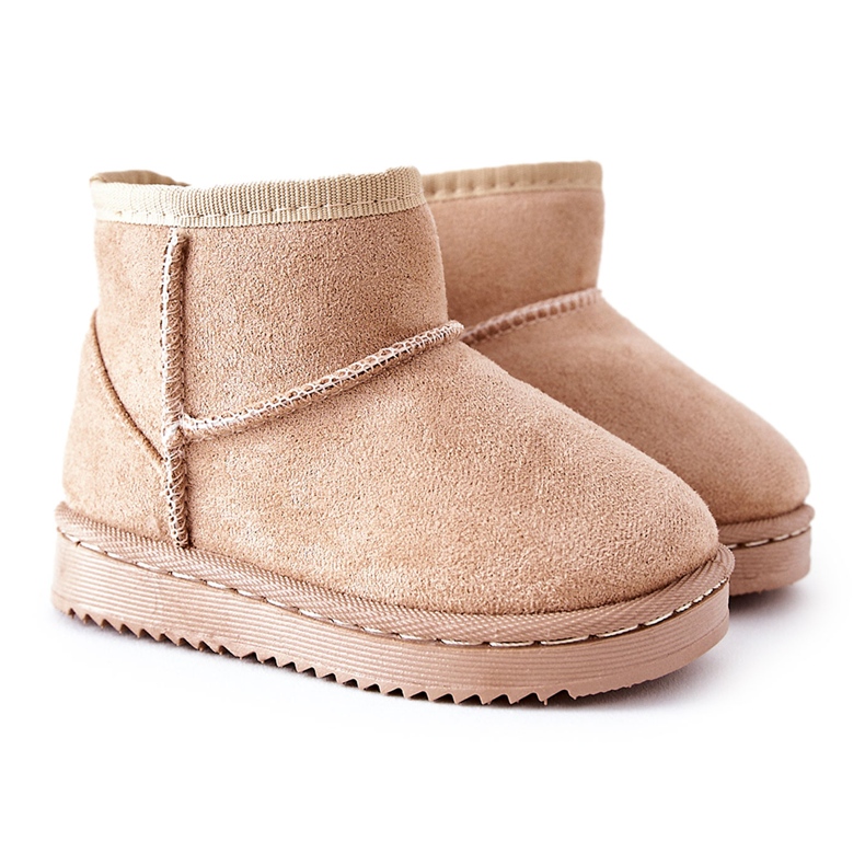 Botas de nieve cálidas para niños Gooby beige marrón Botas de nieve cálidas para niños Gooby beige marrón
