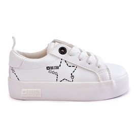Deportivas Infantiles Con Cordones Big Star KK374222 Blanco