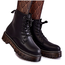 Botas de mujer con cremallera Big Star KK274537 Negro
