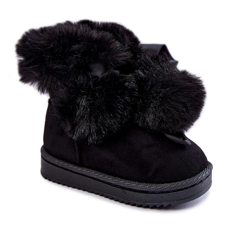 Botas de nieve cálidas para niños y jóvenes Black Roofy negro