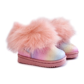 Botas De Nieve Infantiles Con Pelo Ariana Multicolor