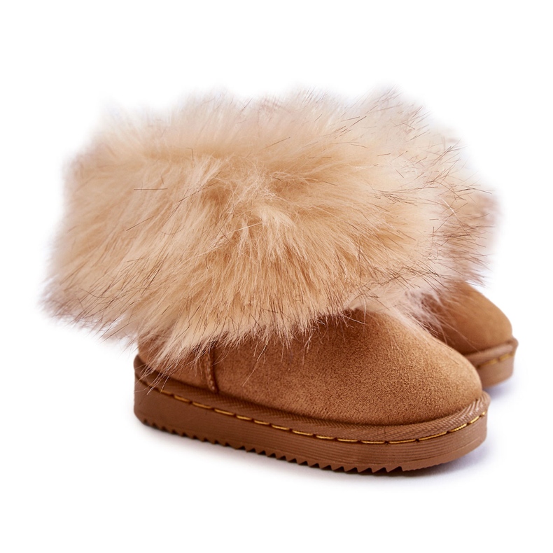 Botas De Nieve Infantiles Con Pelo Marrón Claro Ariana Botas De Nieve Infantiles Con Pelo Marrón Claro Ariana