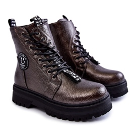 Botas Calientes Infantiles Trappers Gris Oscuro Conley marrón