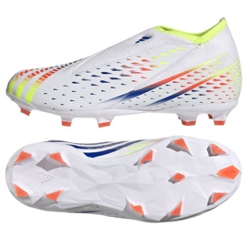 Adidas Predator Edge.3 Ll Fg Jr GW0984 botas de fútbol blanco blanco