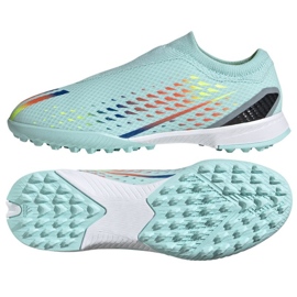 Botas de fútbol Adidas X Speedportal.3 Ll Tf Jr GW8477 azul azul