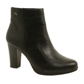 Botas De Mujer Con Tacón Alto M.Daszyński AM61-92 Negro