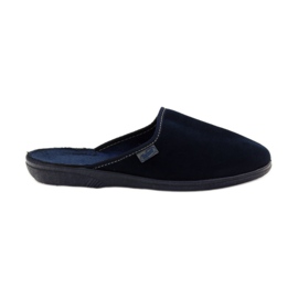 Pantuflas de pana azul marino Befado 201Q033 Pantuflas de pana azul marino Befado 201Q033