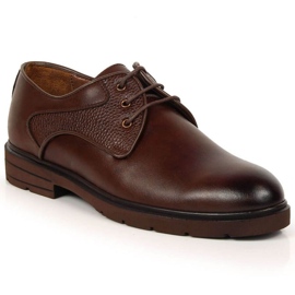 King Camp Zapato cordones piel Kingle M SCA173B marrón