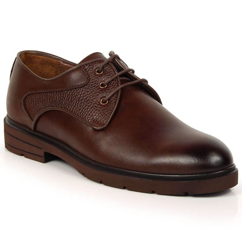 King Camp Zapato cordones piel Kingle M SCA173B marrón