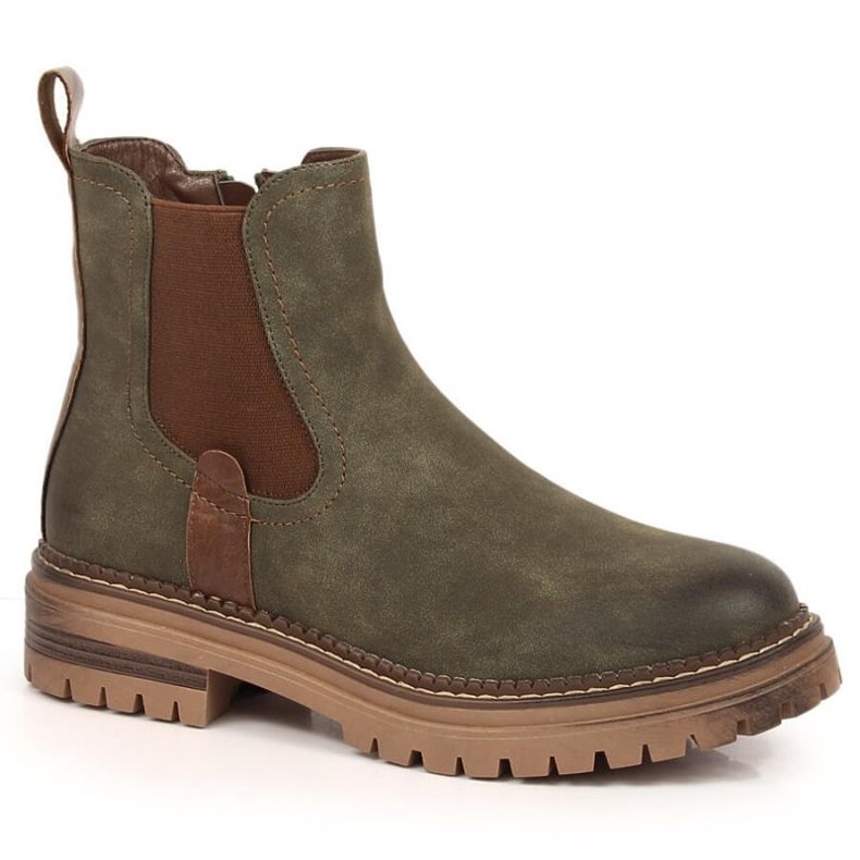 Cálidos botines Chelsea eVento W EVE368B verde