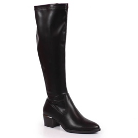 Vinceza W JAN160A botas de tacón alto negro