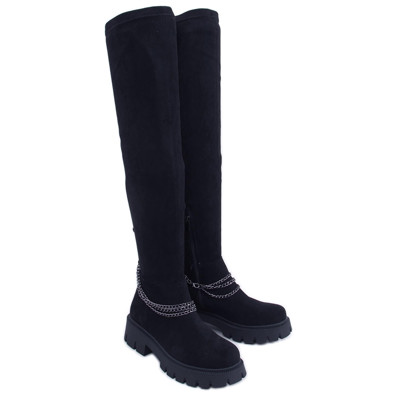 PA1 Botas Furry Mujer Negras negro
