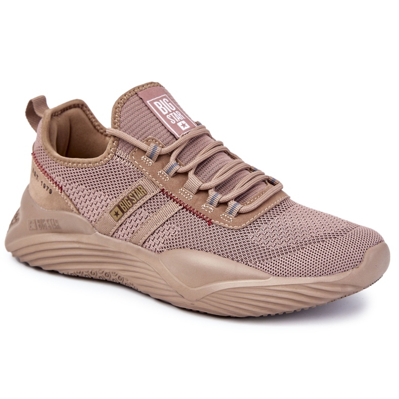 Zapatillas deportivas de hombre Memory Foam Big Star Beige KK174258