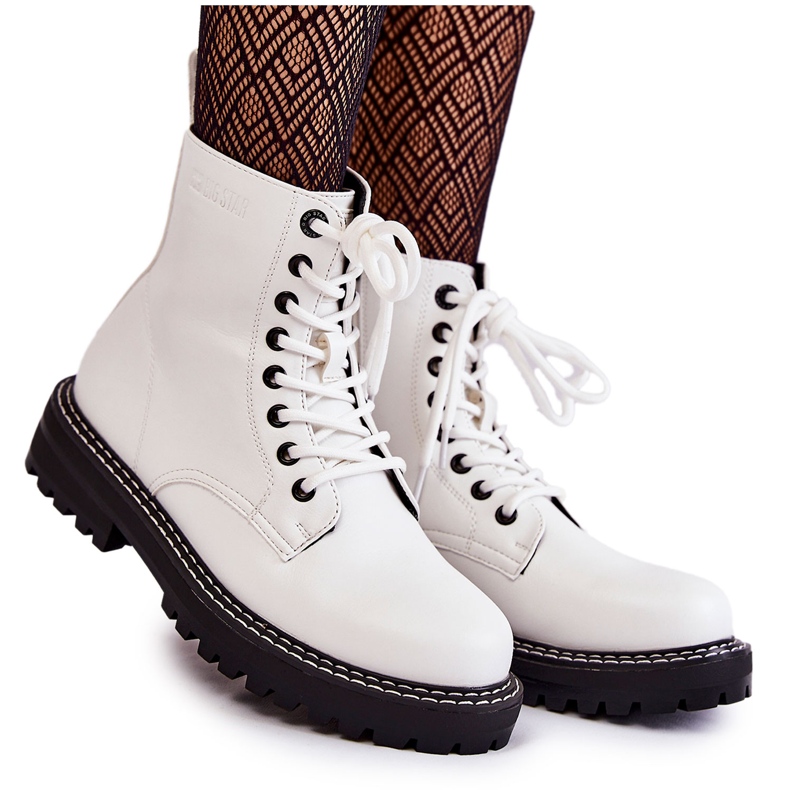 Botas de Mujer On the Big Star KK274539 Blanco plataforma