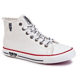 Zapatillas altas con aislamiento para hombre Big Star KK274345 White blanco