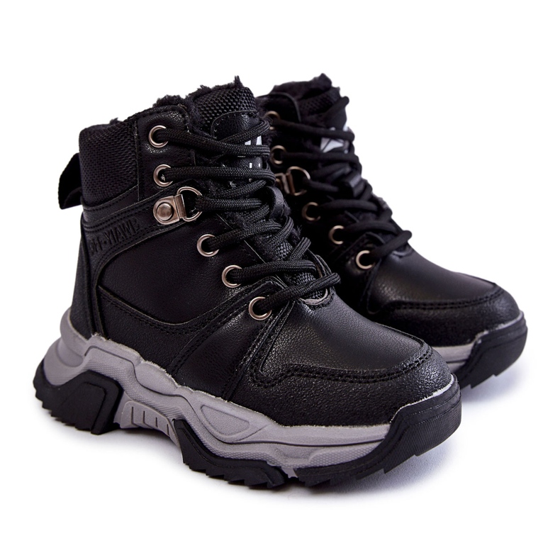 FR1 Botas Infantiles Trappers Cálidas Con Cremallera Marvin Negras negro