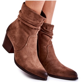 Vinceza Botas Cálidas Mujer Ante Beige Wenche marrón