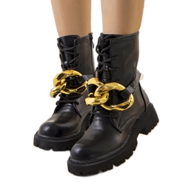 Botas de montaña negras con cadena Galar negro