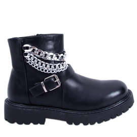 BM Marvin Botines negros con cadena