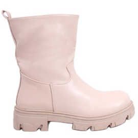 Botines Stevens Beige con pala recta