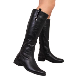 Botas negras para mujer, con aislamiento, Jezzi negro