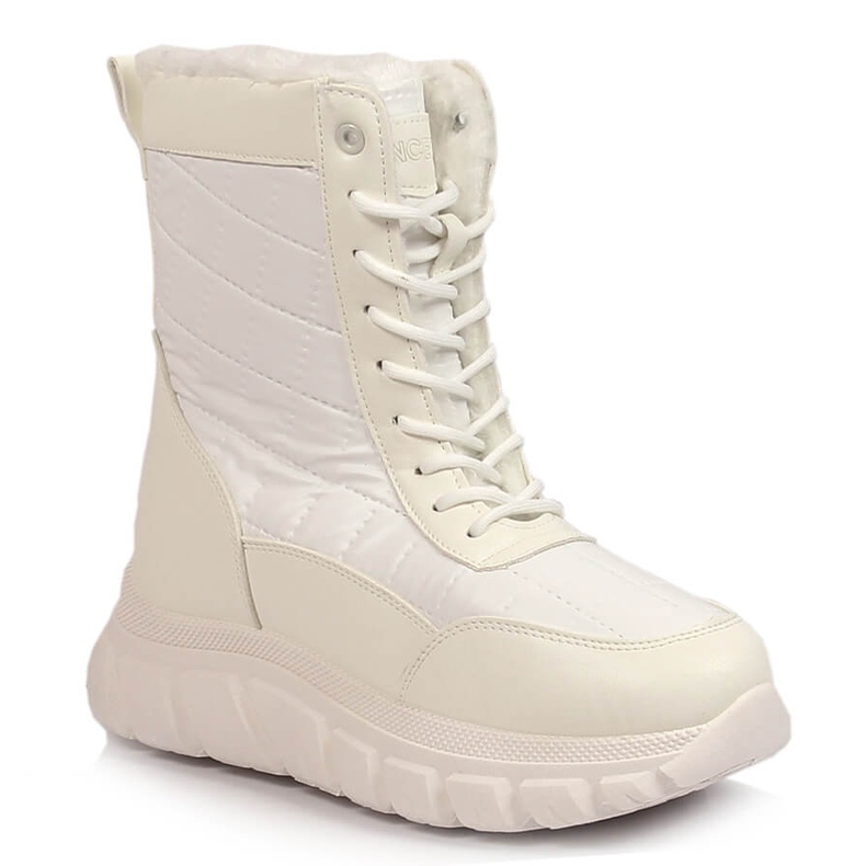 Botas altas de nieve para mujer con pelo blanco Vinceza