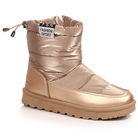 Botas nieve mujer metalizado dorado Potocki