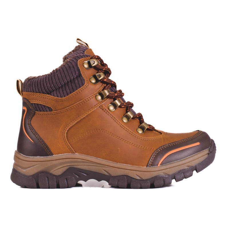 SHELOVET Zapatos de trekking marrones niño marrón