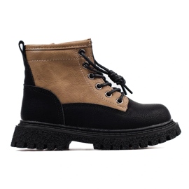 Botas niña bicolor negro Botas niña bicolor negro