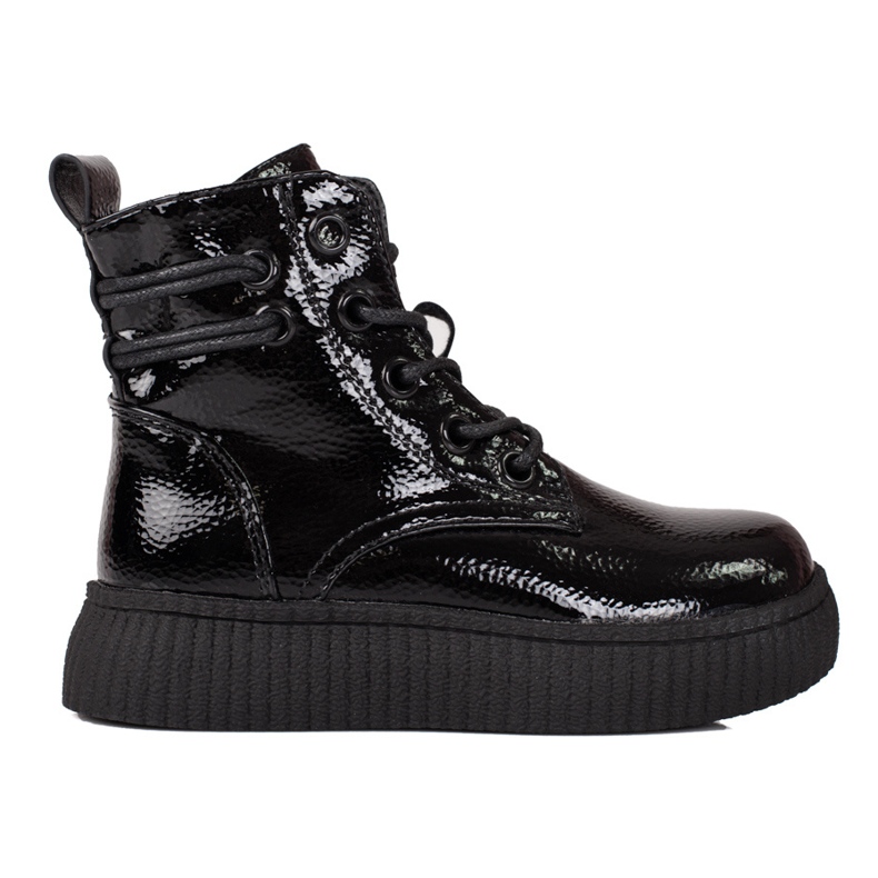 Botas negras para niñas en la plataforma Shelovet negro