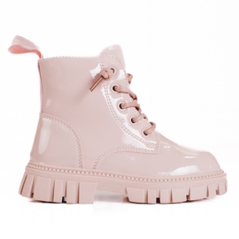 Botas niña Shelovet lacado rosa